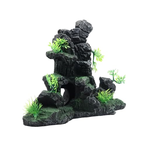 LEIDJGUN Zarte Aquarien Landschaft Berggras Terrarium Landschaft Garnelengras Statue Aquarien Lebensraum Dekore von LEIDJGUN