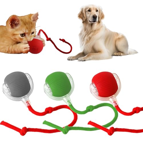 LEJXORLIN Chewie Rolling Ball für Hunde, Chewie Doggie Ball, Chewie Ball für Hunde, Chewie Rolling Ball, interaktiver rollender Hundeball, elektrischer automatischer Rollball Hundespielzeug/964 von LEJXORLIN