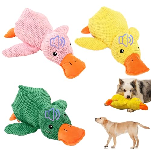 LEJXORLIN Noovelo Quacker Beruhigende Ente Spielzeug, Die Mellow Dog Beruhigende Ente, Quack-Quack-Ente Hundespielzeug, Die Mellow Calming Duck Hundespielzeug, Gelbe Ente Hundespielzeug /951 von LEJXORLIN