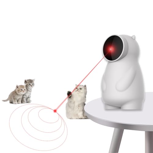 Katzenspielzeug, LED-Licht für Katzen, mit echter und wiederaufladbarer Flugbahn, Bewegungsaktivierung, automatisch, interaktives Spielzeug für Indoor-Katzen/Welpen/Hunde von LEMENG