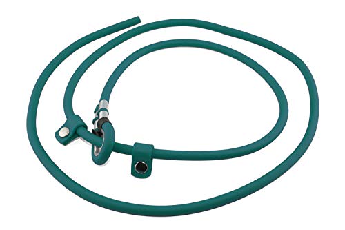 LENNIE BioThane Retrieverleine, rund, Ø 6mm, 2m lang, ohne Handschlaufe, Petrol/Teal, Moxonleine von LENNIE