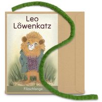 LEO LÖWENKATZ Filzschlange, grün, aus reiner Schurwolle vom Schaf von LEO LÖWENKATZ