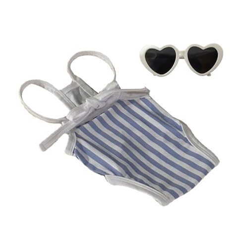 Hunde-Bikinis-Set, gestreift, Badeanzug für Hunde, modische Bademode, Hunde-Badeanzug, Vierjahreszeiten, Augenbekleidung, Haustierweste von LERONO