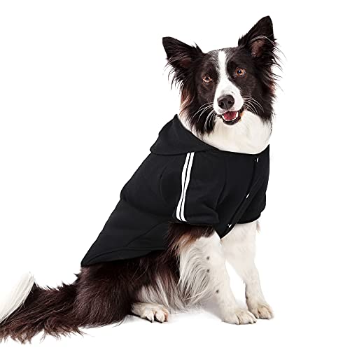 Kailian Kapuzenpullover für große Hunde, für große Hunde, Pullover für mittelgroße bis große Hunde, Schwarz, Größe 3XL von LESYPET