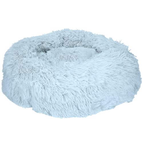 Generisch Let's Sleep Donut Ø 50 cm Schlafkorb M, für Hunde & Katzen (Hellgrau) von LET'S