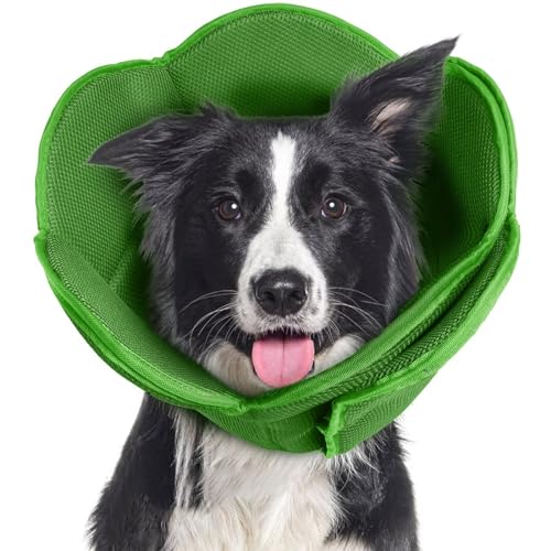 Hundekegel für Hunde nach Operationen, verstellbare schützende Hundehalsbänder und Kegel für große, mittelgroße und kleine Hunde und Katzen, bequeme, weiche Hundekegel verhindern, dass Haustiere von LETSQK