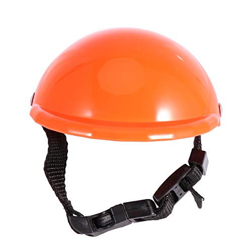 1pc Pet Puppy Dog Helmet Safety Hat Puppy Sun Rain Protection Pet Supplies (Blue 4 Inches S) Pet Supply (Color : Orange, Size : L) von LEUYA