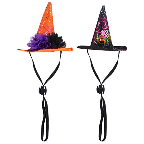 2pcs Creative Dog Halloween Hat Adjustable Headpiece Pointed Hat for Pet Pet Supply von LEUYA