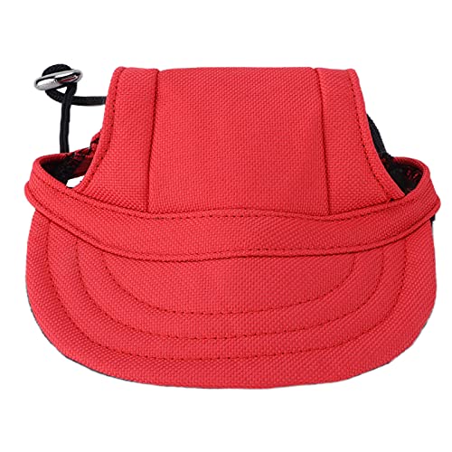 Dog Baseball Hat Dog Outdoor Sport Sun Protection Baseball Hat Dog Sun Hat with Ear Holes for Small Medium and Large Dogs(red S) (Color : Red L) von LEUYA