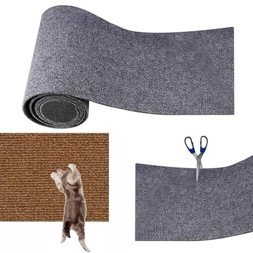 Climbing Cat Scratcher, Scratching Mat for Cats, DIY Self-adhesive Scratching Mat for Cats, Cuttable Scratching Post Mat for Cats Sofa (Dark blue,L) von LEVDRO