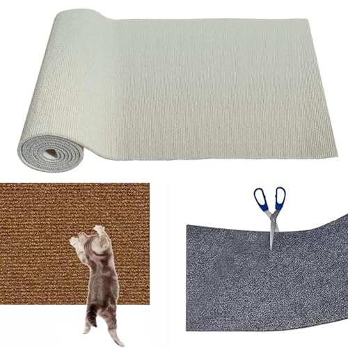 Climbing Cat Scratcher, Scratching Mat for Cats, DIY Self-adhesive Scratching Mat for Cats, Cuttable Scratching Post Mat for Cats Sofa (Gray,S) von LEVDRO