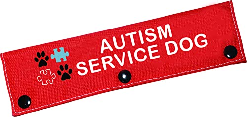 Autismus-Hundeleine, Hülle, Autismus, Dienstleistung, Hundeleine, zum Aufhängen, Alarm, zum Aufhängen, Haustier, Geburtstagsgeschenk (Autismus-Service-Hülle) von LEVLO