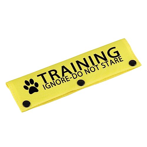 Funny Leash Sleeve Training Ignore Do Not Stare Dog Leash Wrap Sleeve Pet Birthday Gift (Training Ignore Do Not Stare-YE Sleeve) von LEVLO