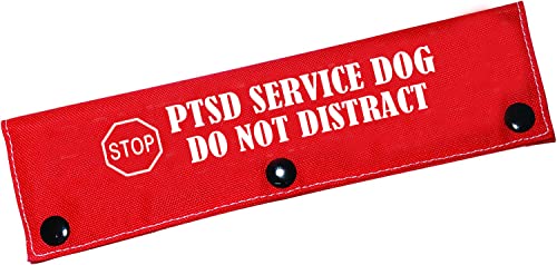 Lustige Hundeleine, PTSD-Alarm, Hunde-Geschenk, PTSD-Service, Hund, nicht stören, mit hängendem ID-Patch-Anhänger (PTSD Service-Sleeve) von LEVLO