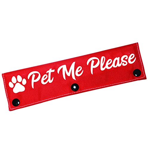 Lustige Hundeleine, mit Aufschrift "Pet Me Please Hundeleine", zum Aufhängen, für Haustiere, Geburtstagsgeschenk (Pet Me Please-Sleeve) von LEVLO