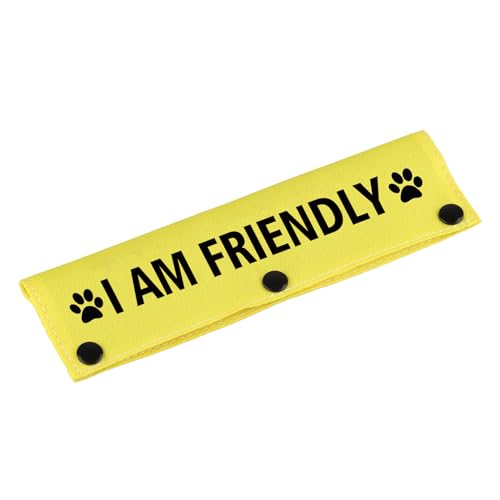 Lustige Hundeleine mit Aufschrift "I Am Friendly" (in englischer Sprache) von LEVLO