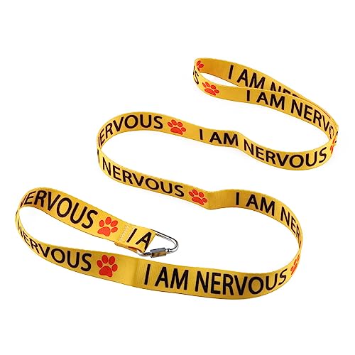 Lustige Hundeleine mit Aufschrift "I Am Nervous-Ye" von LEVLO