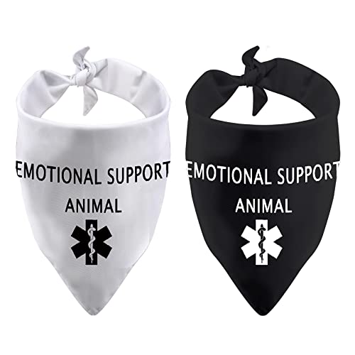 Therapie-Service Tiergeschenk emotionale Unterstützung Tier gedruckt Hundehalstuch (emotionale Unterstützung Tier) von LEVLO