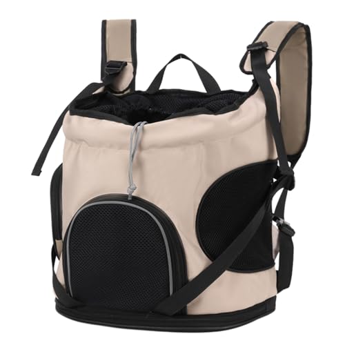 Haustier-Rucksack, praktisch, atmungsaktiv, große Kapazität, Katzentasche, Reisetasche, Hunderucksack mit Öffnung von LEYILE