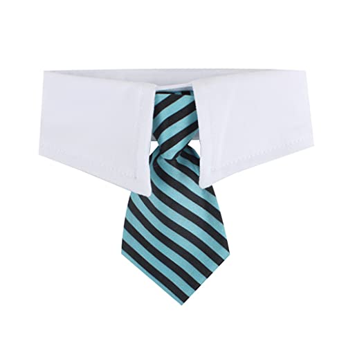 Smoking-Krawatte, Hunde-Fliege mit verstellbarem Anzug, weißes Halsband, formelle Krawatte für kleine Jungen und Haustiere von LEYILE