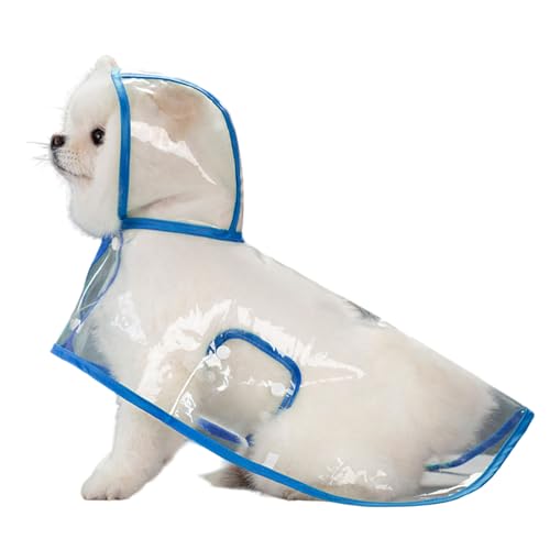 Transparenter Hunde-Regenmantel, geeignet für große und kleine Hundekleidung, winddicht und wasserdicht von LEYILE