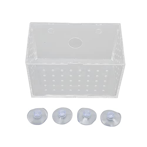 Aquarium Hatchery Incubator Tank, Verbessern Sie die Überlebensrate Acryl Baby Shrimp Fish Breeder Box für Baby Clown Fish Aquarium (14 * 8 * 9 cm) von LEYT