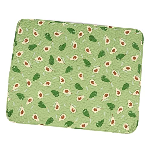 LEYT Haustierbettmatte 3-lagiges Schutzdesign Baumwolle Herbst Haustierbettmatte für Katze (Avocado) von LEYT