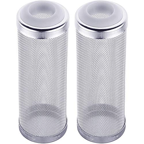 LEZED Aquarium Aussenfilter Filterschutz Aquarium Schutzhülle Edelstahlfilter Aquarium Filter Guard Mesh Net Filter Edelstahl Filter Einlass Schutzhülle für Schutz fliessen Fisch Garnele 12mm 2 Stück von LEZED