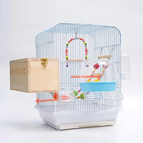 LFHRHY Kleiner Vogelkäfig für Parakeet Canary Large Metal with Feeder Drinker Jumping Color, Small Bird Cage for Parakeet Canary Large Metal with Feeder Drinker Jumping, A(B) von LFHRHY