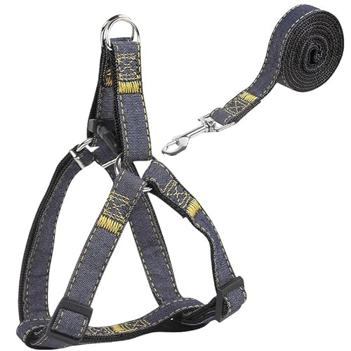 LHEZXS Hundegeschirr Hund Walking Cowboy Leine Gurt Brust Gurt Seil Hundekette Kleine, Mittlere Und Große Hundeversorgung-F- L (Geeignet Für 8-20 Kg) von LHEZXS