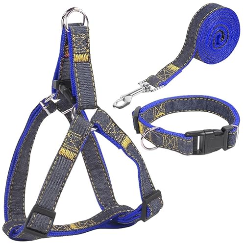 LHEZXS Hundegeschirr Hund Walking Cowboy Leine Gurt Brust Gurt Seil Hundekette Kleine, Mittlere Und Große Hundeversorgung-H- XL (Geeignet Für 20-30 Kg) von LHEZXS