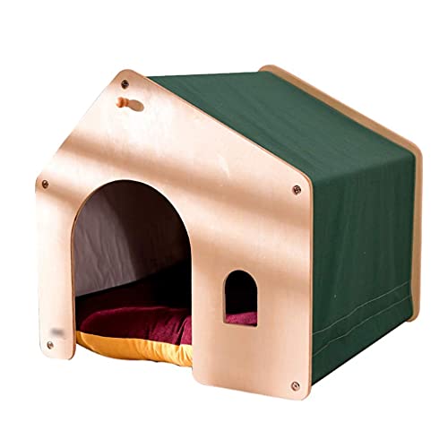 LHLYL-DP Hundehäuser Haustierhaus Zwinger Haustierzelt Haus Kätzchen Bett Zwinger Haustier Kleine Hunde Teddy Indoor Vier Jahreszeiten Universal Winter Warm Hundevilla von LHLYL-DP