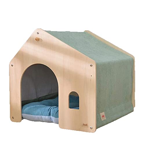 LHLYL-DP Hundehäuser Haustierhaus Zwinger Haustierzelt Haus Kätzchen Bett Zwinger Haustier Kleine Hunde Teddy Indoor Vier Jahreszeiten Universal Winter Warm Hundevilla von LHLYL-DP