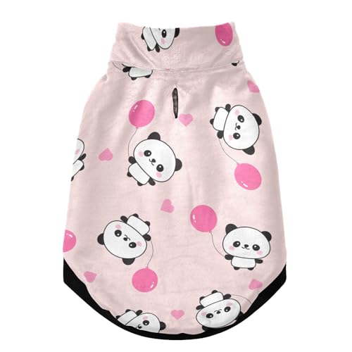 LI ZHI XIN Hund Kalte Wetter Pet Hundejacken Fleece Warme Winter Hundemantel Weiche Pullover Weste Sweatshirt FüR Kleine Und Mittlere Oder GroßE Hunde Panda Ballon Muster von LI ZHI XIN