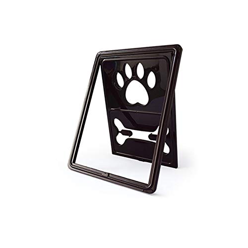 LIANYG Abschließbare Magnet Kontrolle Haustier Hund Katze Tür for Screen Window Security Flap Gates Pet Tunnel Hundezaun Zugangstür zu Hause katzenklappe 462 (Color : Black, Size : 45.5X35.5X2CM) von LIANYG