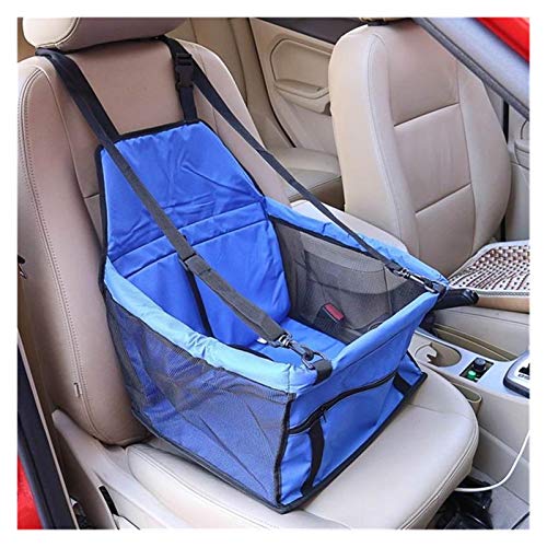 LIANYG Haustier-Autositz Wasserdicht Reise 2 In 1 Tragetasche Für Hunde Faltbar Dickes Haustier Katze Hund Auto Booster Sitzbezug Outdoor Haustiertasche Hängematte Auto Hundesitz (Farbe: Netzseite von LIANYG