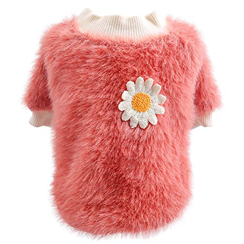 LIANYG Hundepullover Hund Kleidung Herbst Winter Haustier Pullover Hund Katze warm verdickte Kleidung plüsch Hund Kleidung Haustier Kleidung Hund Kleidung Winter Katzenpullover von LIANYG