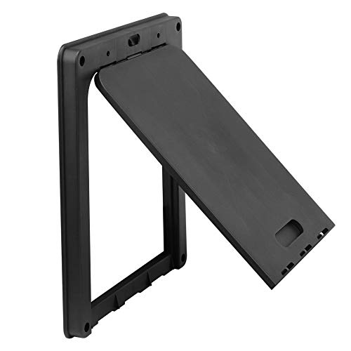 LIANYG Hundetür Pet Werkzeug Hündchen Pup KatzeFelis Tiere Doghole Dog-Tunnel Flap Eintrag Rahmen Sicher Tor Tür Cathole katzenklappe 462 (Color : Black Big) von LIANYG