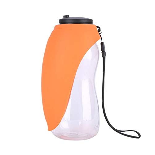 LIANYG Trinkflasche Hund Haustierhunde Trinken Wasserflasche, um die tragbare Trinkflasche im Freien auszugehen Hundetrinkflasche (Color : Orange) von LIANYG