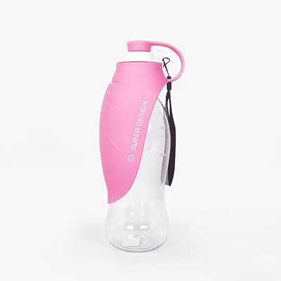 LIANYG Trinkflasche Hund Tragbare Sport Hund Wasserflasche Pet Silikon Blatt Design Wasser Tasse Outdoor Reise Katze Wasser Dispenser Feeder Flasche Pet Supply Hundetrinkflasche von LIANYG