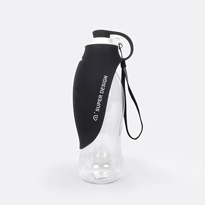 LIANYG Trinkflasche Hund Tragbare Sport Hund Wasserflasche Pet Silikon Blatt Design Wasser Tasse Outdoor Reise Katze Wasser Dispenser Feeder Flasche Pet Supply Hundetrinkflasche von LIANYG