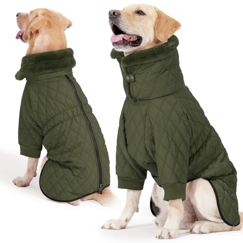 LIANZIMAU Hundemantel mit Beinen Hundemantel Winter Wasserdicht Wintermantel für Kleine Hunde Grosse Hundejacke Winterjacken & Wintermäntel für Hunde von LIANZIMAU