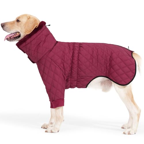 LIANZIMAU Hundemantel mit Beinen Hundemantel Winter Wasserdicht Wintermantel für Kleine Hunde Grosse Hundejacke Winterjacken & Wintermäntel für Hunde von LIANZIMAU