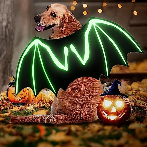 LIBRNTY Fledermausflügel Hund,Halloween Hund Kostüm,Hund Bat Wings Kostüm,Haustier Fledermaus Kostüm Niedlich Halloween Kostüm für Haustiere Cosplay-Kostüm für Mittleren Hund für Partys von LIBRNTY