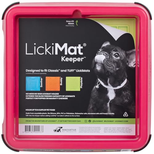 LICKIMAT Keeper Leckmattenhalter für innen, Farbe:pink von LICKIMAT