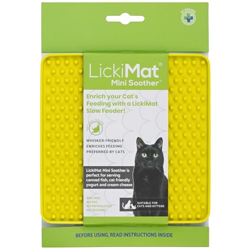 LickiMat Cat Mini Classic – Moderne Fütterung für die ganze Katzenfamilie, langsames Füttern, reduziert Angstzustände, bereichert das Essenserlebnis von LICKIMAT