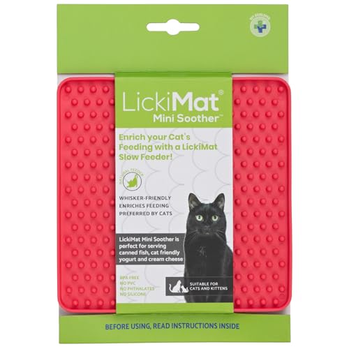 LickiMat Cat Mini Classic – Moderne Fütterung für die ganze Katzenfamilie, langsames Füttern, reduziert Angstzustände, bereichert das Essenserlebnis von LICKIMAT