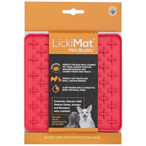 LickiMat Mini Classics – Interaktive Haustier-Futtermatte für Hunde, langsamer Futterspender mit modernem Design, Bereicherung für Familienbindung und Angstlinderung von LICKIMAT