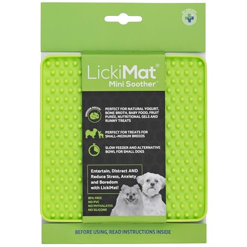 LickiMat Mini Classics – Interaktive Haustier-Futtermatte für Hunde, langsamer Futterspender mit modernem Design, Bereicherung für Familienbindung und Angstlinderung von LICKIMAT