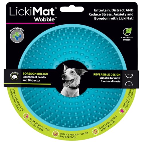 LickiMat Wobble Türkis, 1 Count (Pack of 1) von LICKIMAT